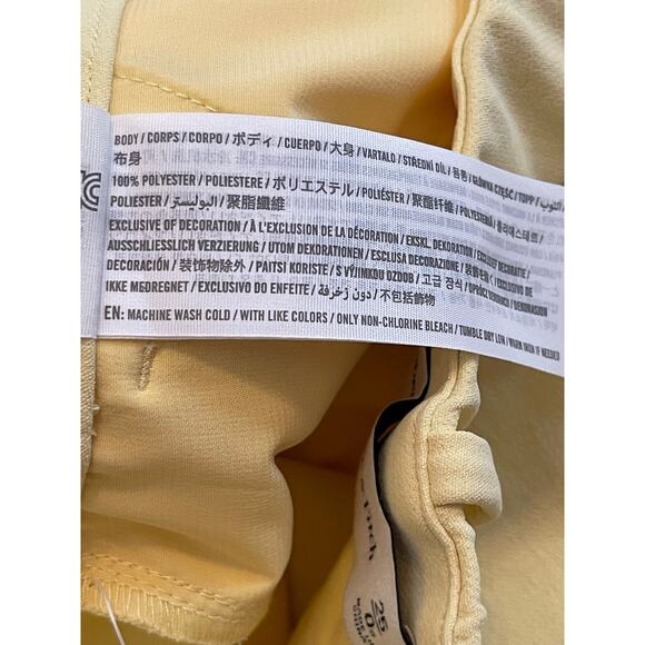 Abercrombie & Fitch A&F Sloane Tailored Wide Leg Pant size 25 0S Yellow - Picture 8 of 8